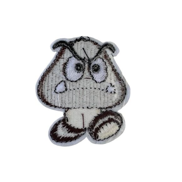 Super Mario Bros Goomba Character Embroidered Patch - Picture 4 of 4